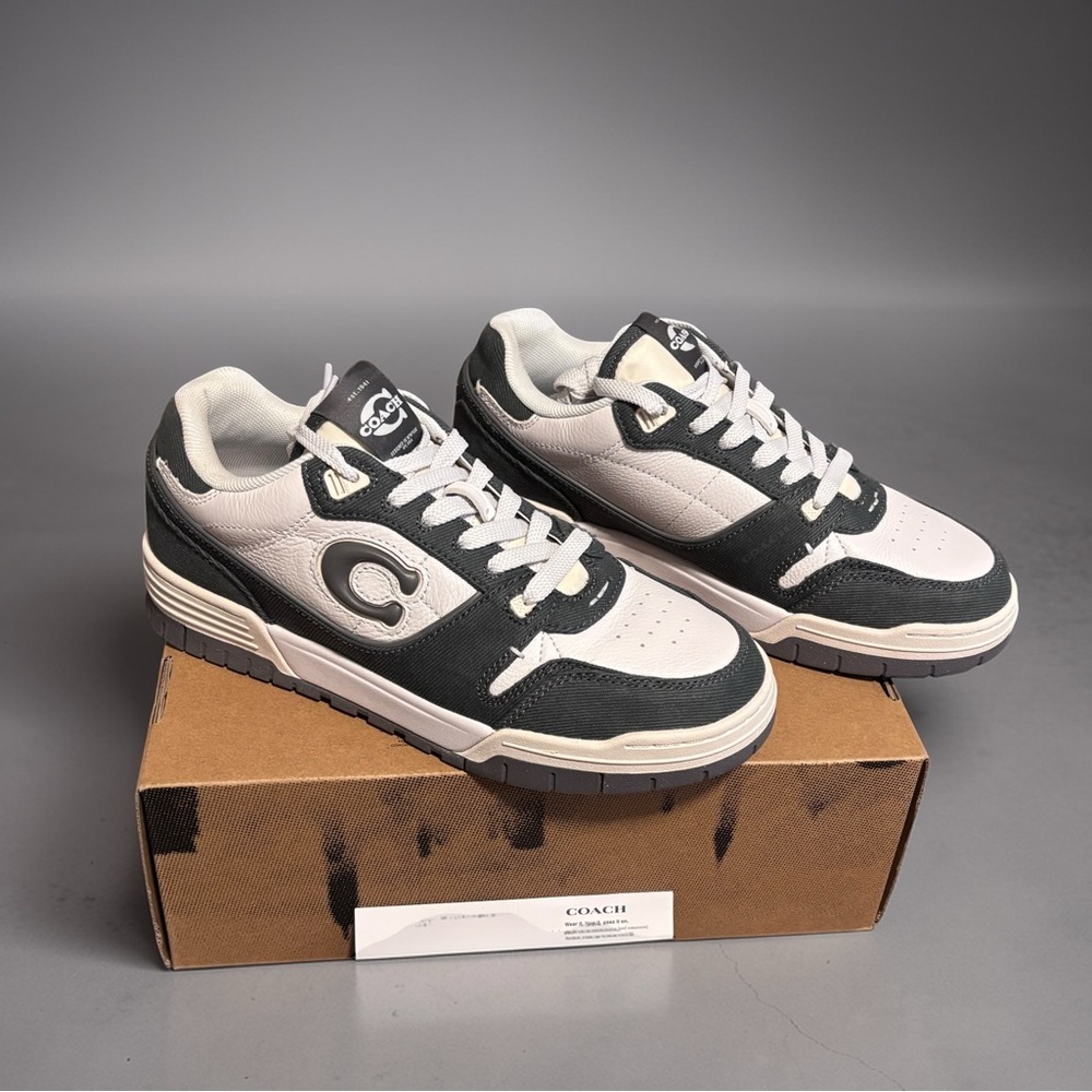 NWT Coach Size 8 Women’s SoHo Sneakers in Charcoal. Gorgeous.